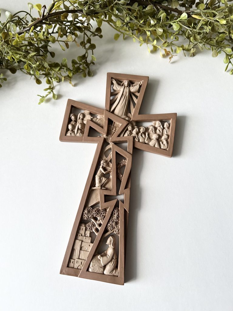 Cross with Biblical Scenes
