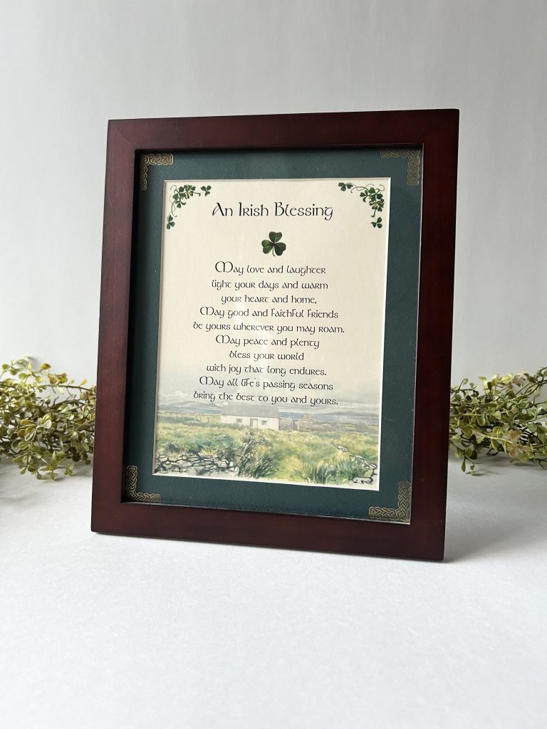 Framed Irish Blessing Prayer